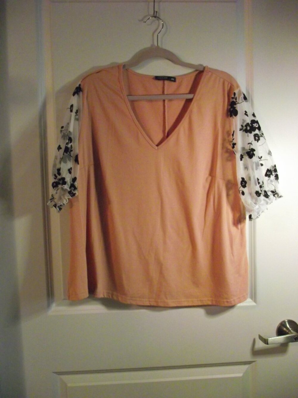 WOMENS 2XL DUSTY PINK KNIT TOP